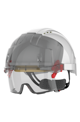 JSAMB170 - Casque de sécurité EVO® VISTAlens™ micro-visière, ventilé