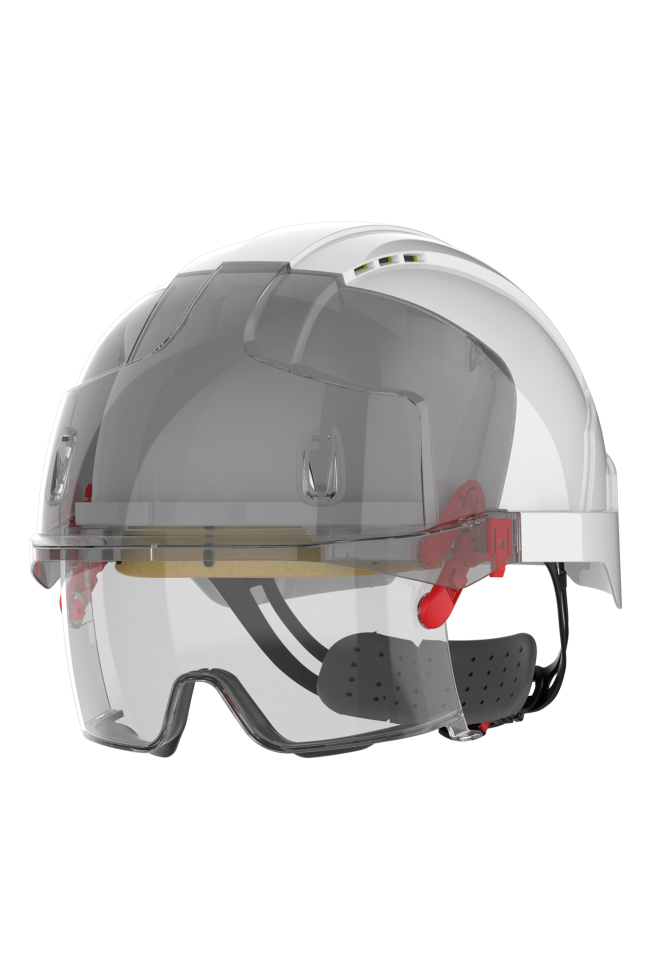 JSAMB170 - Casque de sécurité EVO® VISTAlens™ micro-visière, ventilé
