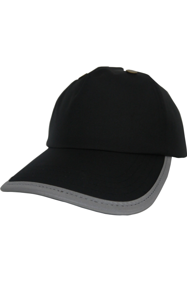 Casquette de protection 5 panneaux personnalisable noir