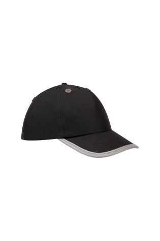 Casquette de protection 5 panneaux personnalisable noir