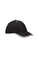 Casquette de protection 5 panneaux personnalisable noir