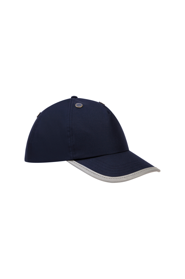 Casquette de protection 5 panneaux personnalisable bleu marine