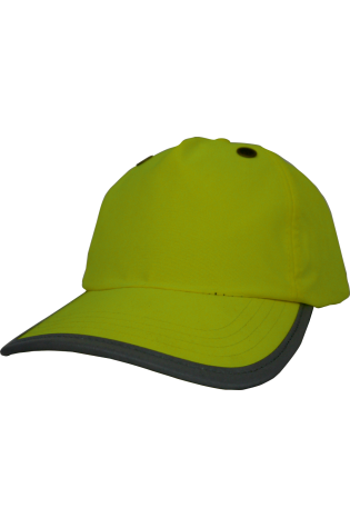 Casquette de protection 5 panneaux personnalisable fluo