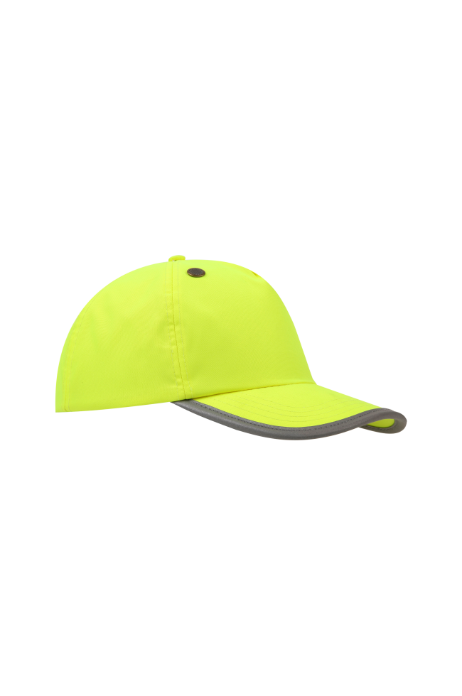 Casquette de protection 5 panneaux personnalisable fluo