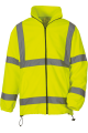 Veste polaire de sécurité jaune fluo