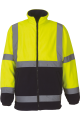 Veste polaire de sécurité jaune bleu