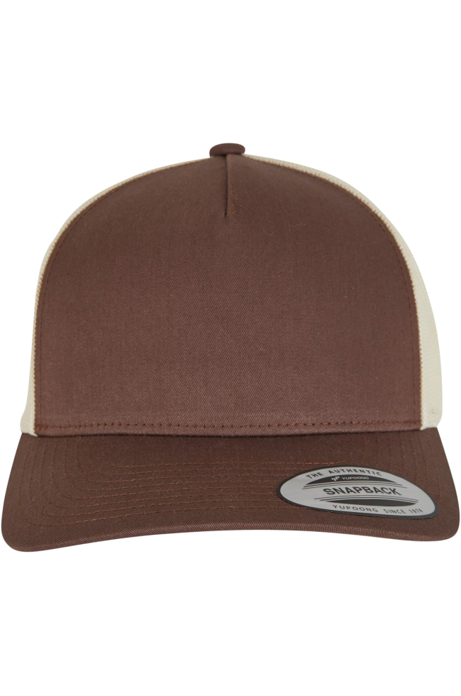 Casquette trucker retro bicolore personnalisable