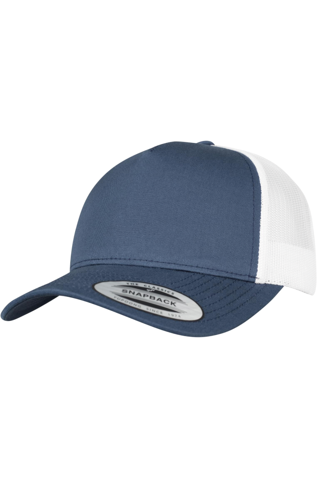 Casquette trucker retro bicolore personnalisable