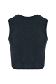 T-shirt écoresponsable  crop sans manche femme