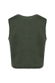 T-shirt crop femme personnalisé vert