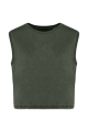 T-shirt crop femme personnalisé vert