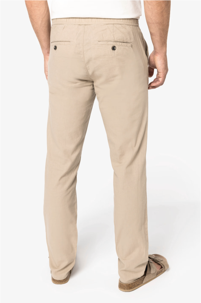 Pantalon éco en lin et coton bio homme