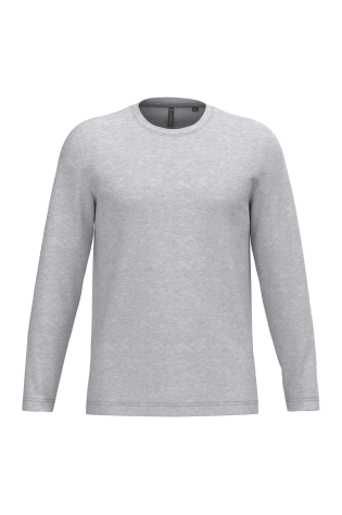 T-shirt col rond manches longues homme personnalisable