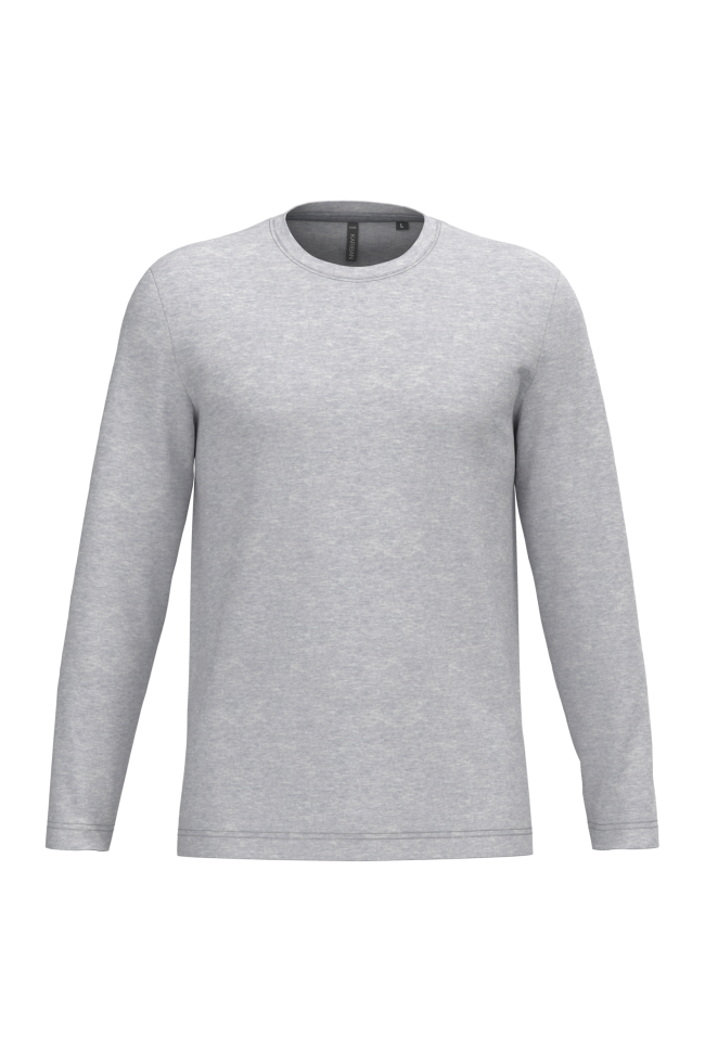 T-shirt col rond manches longues homme personnalisable