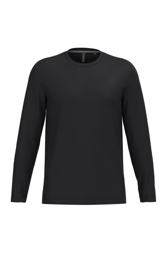 T-shirt col rond manches longues homme personnalisable