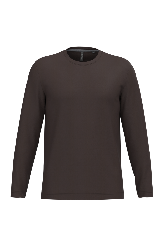 T-shirt col rond manches longues homme personnalisable
