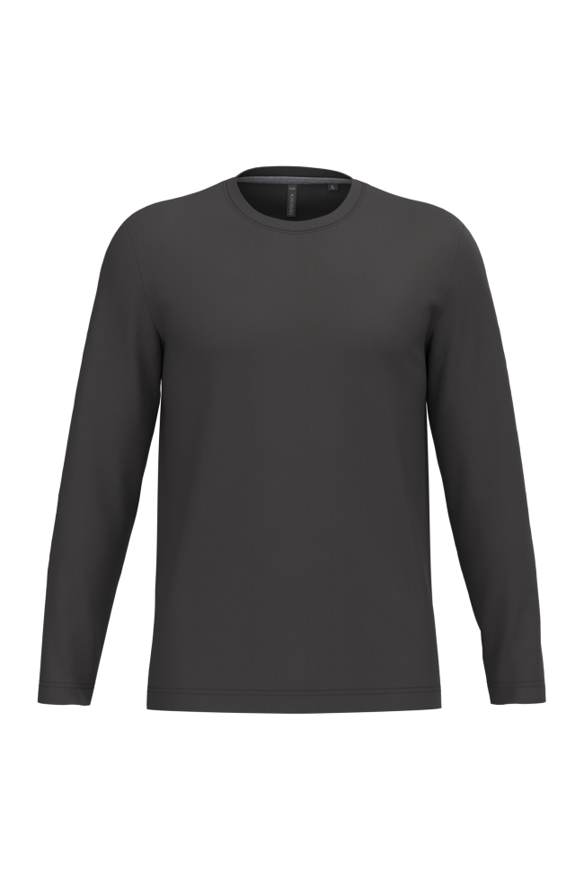T-shirt col rond manches longues homme personnalisable