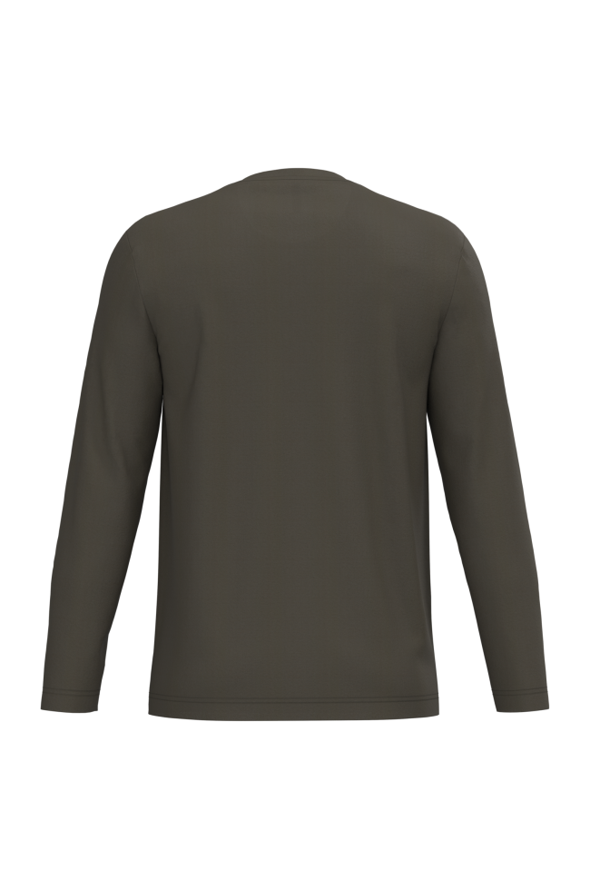 T-shirt col rond manches longues homme personnalisable