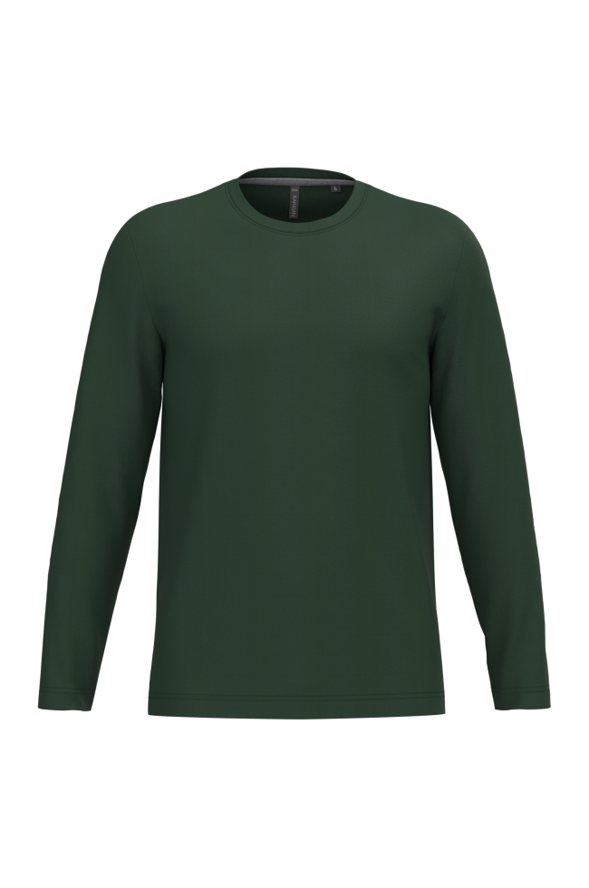 T-shirt col rond manches longues homme personnalisable
