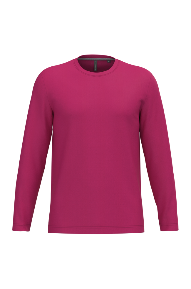 T-shirt col rond manches longues homme personnalisable