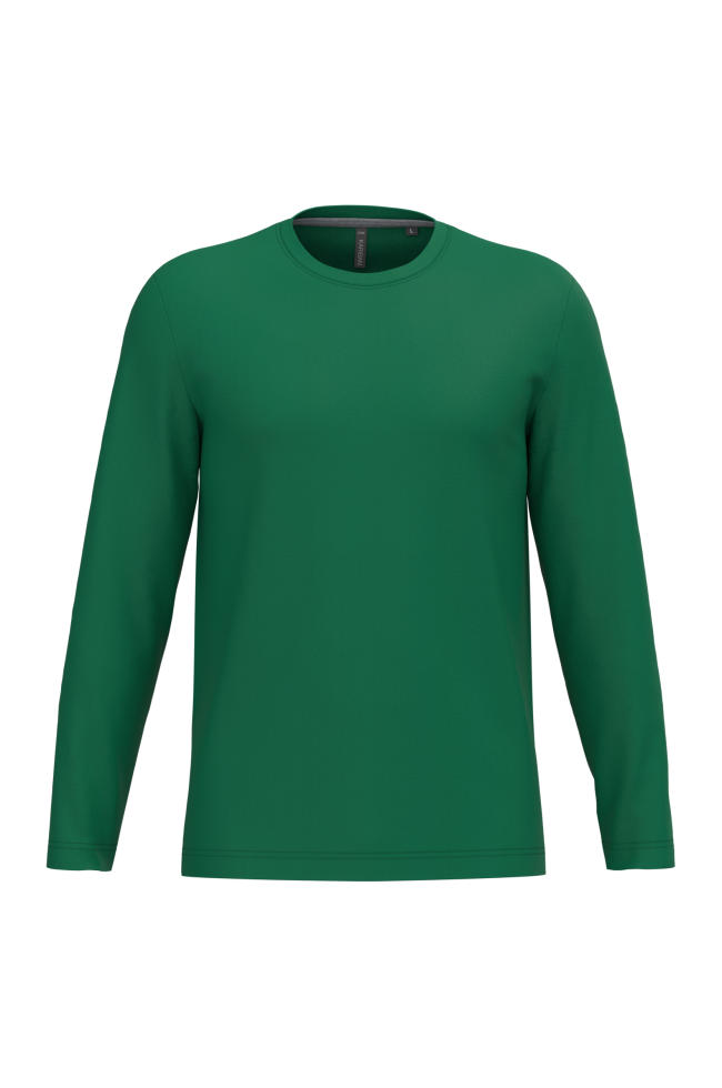 T-shirt col rond manches longues homme personnalisable