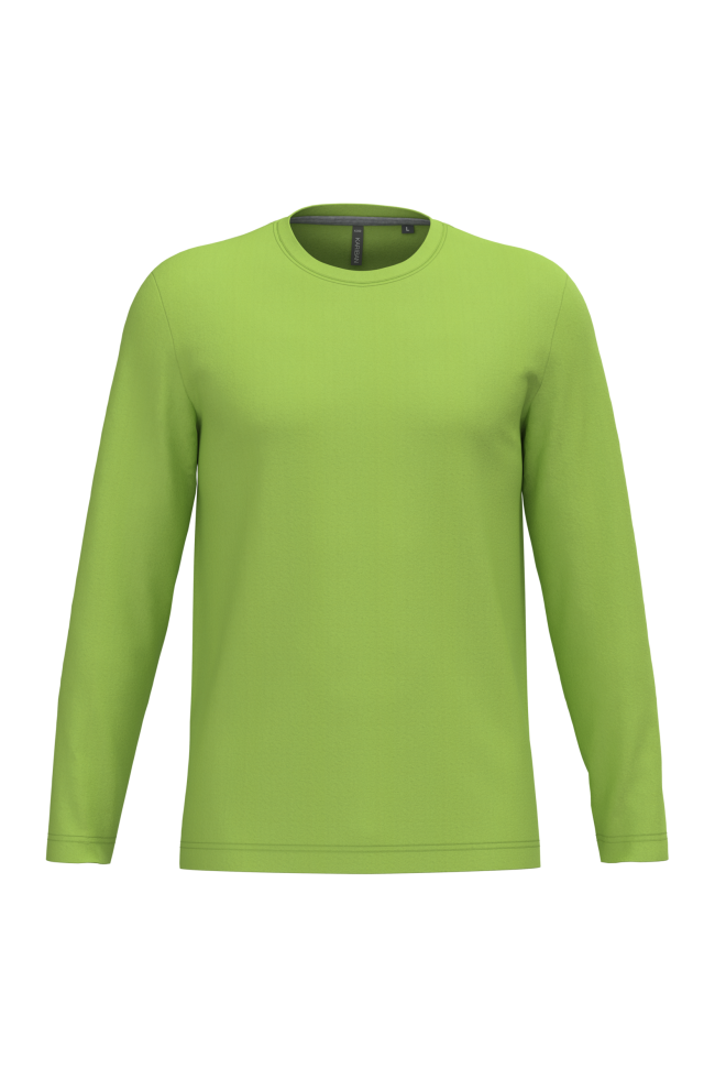 T-shirt col rond manches longues homme personnalisable