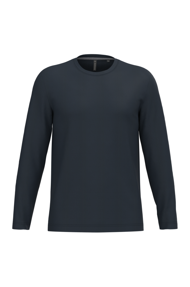 T-shirt col rond manches longues homme personnalisable