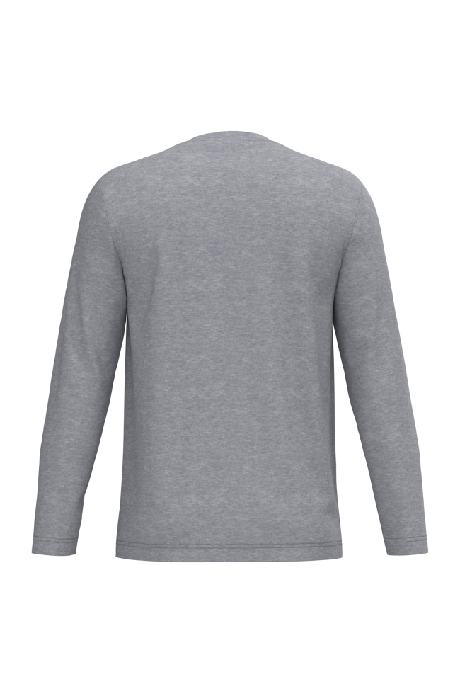 T-shirt col rond manches longues homme personnalisable