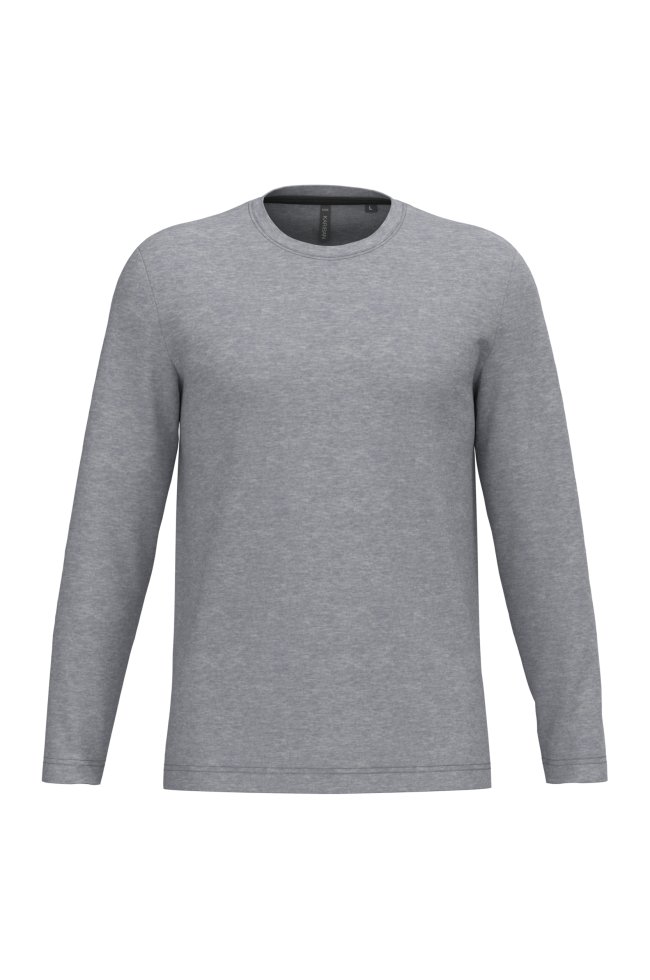 T-shirt col rond manches longues homme personnalisable
