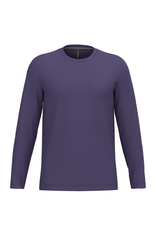 T-shirt col rond manches longues homme personnalisable