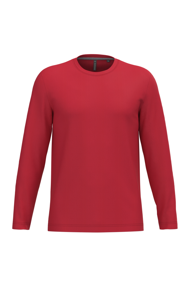 T-shirt col rond manches longues homme personnalisable