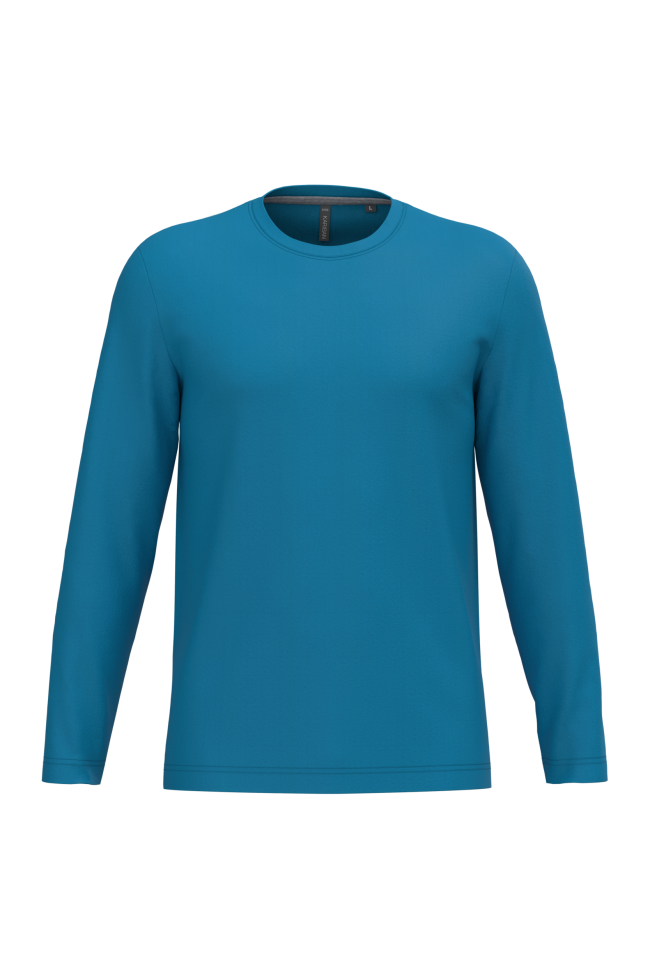 T-shirt col rond manches longues homme personnalisable