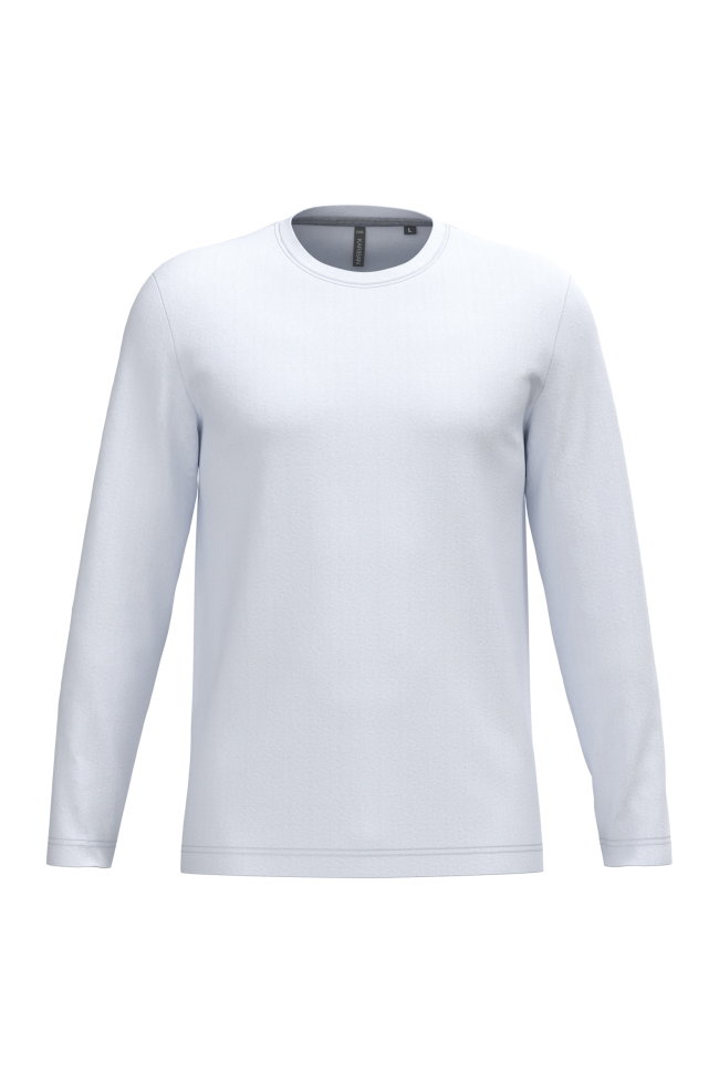 T-shirt col rond manches longues homme personnalisable