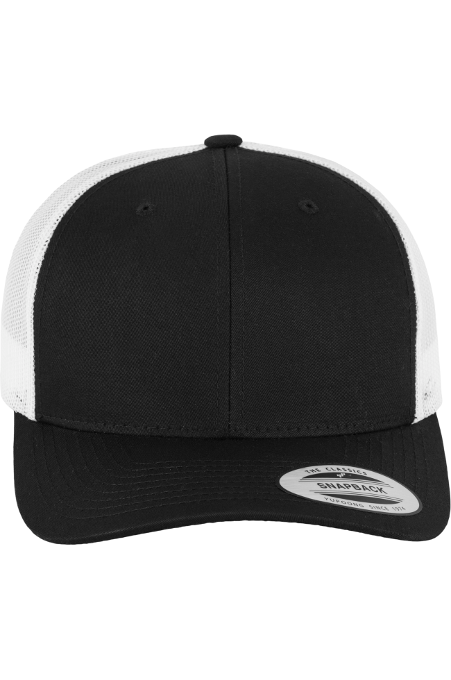 Casquette retro trucker bicolore personnalisable