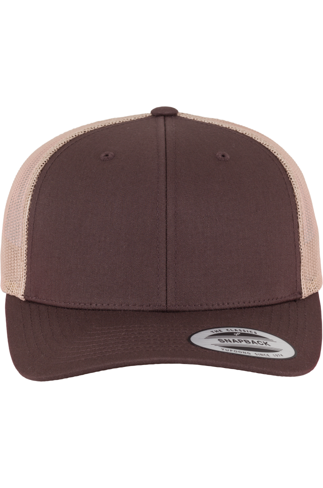 Casquette retro trucker bicolore personnalisable