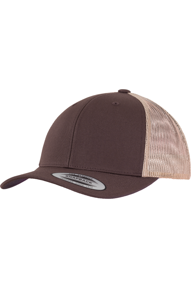 Casquette retro trucker bicolore personnalisable