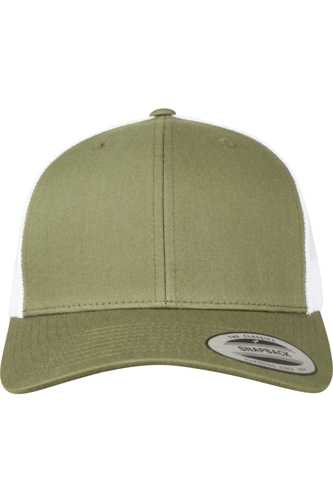 Casquette retro trucker bicolore personnalisable