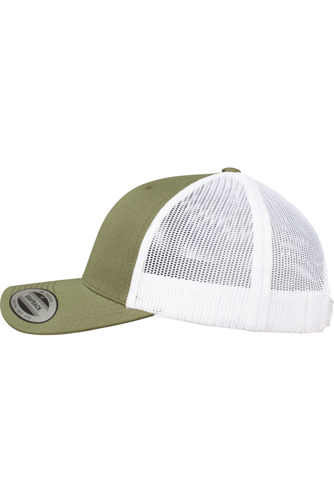 Casquette retro trucker bicolore personnalisable