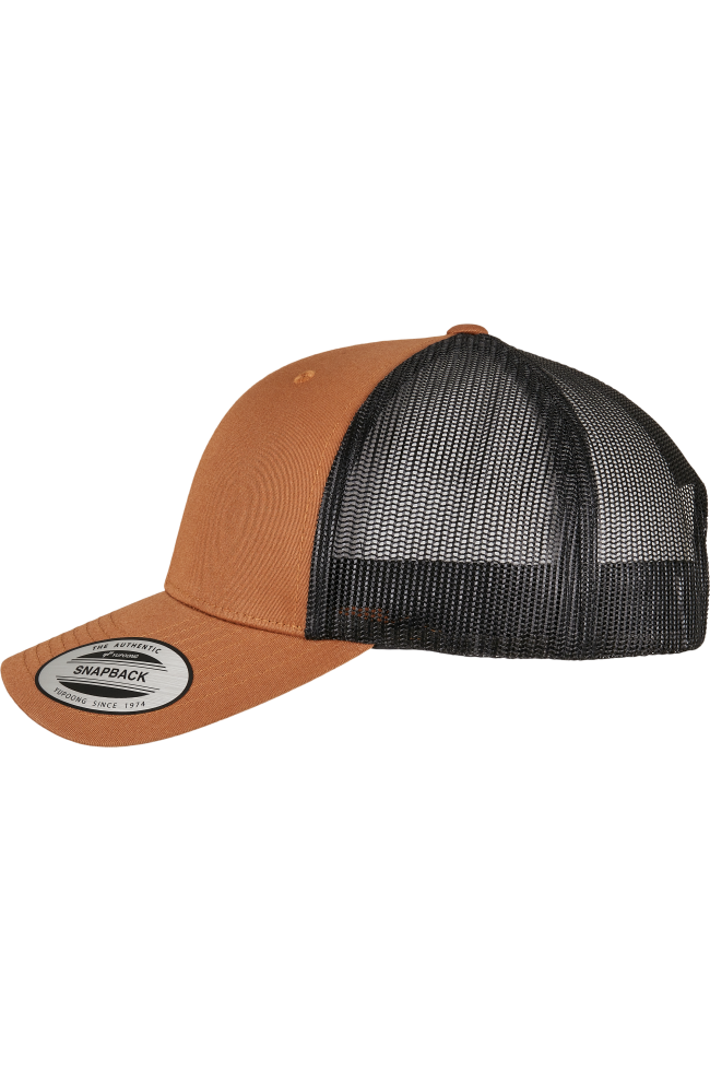 Casquette retro trucker bicolore personnalisable