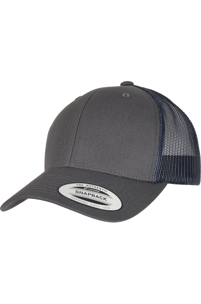 Casquette retro trucker bicolore personnalisable