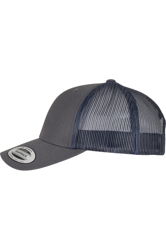 Casquette retro trucker bicolore personnalisable