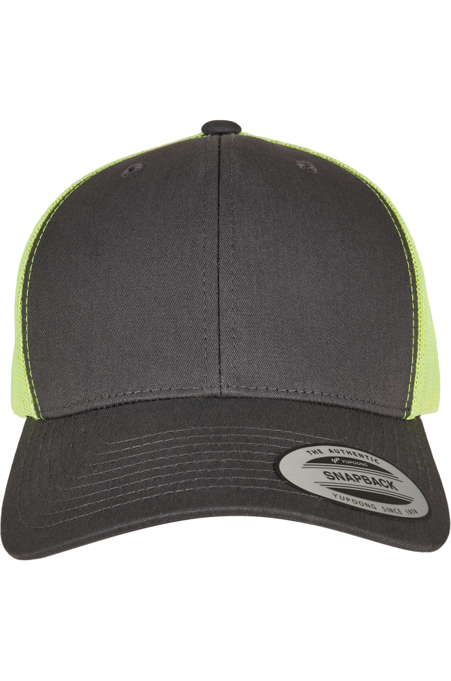 Casquette retro trucker bicolore personnalisable