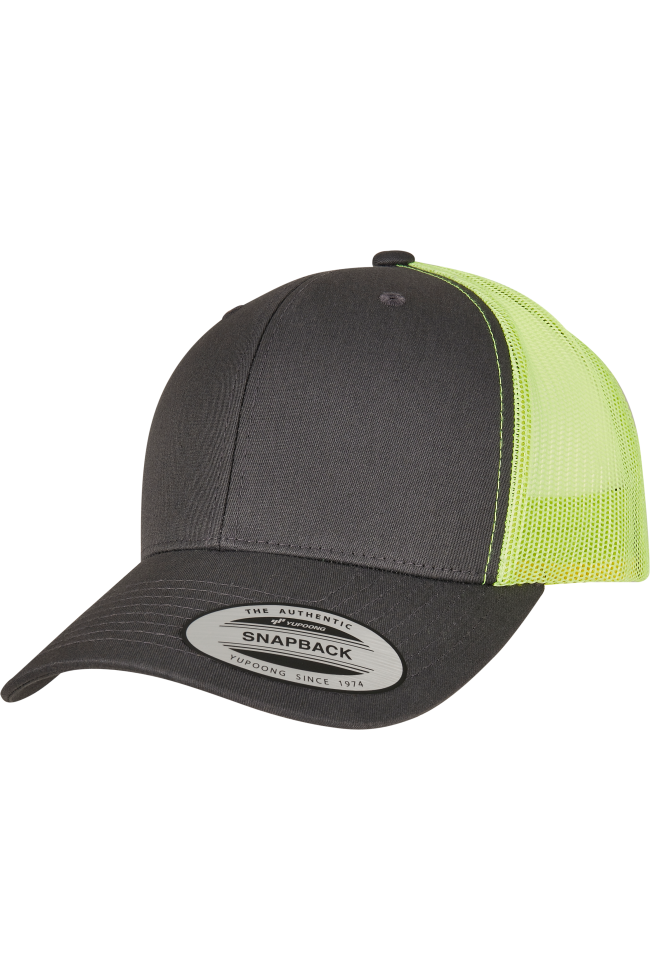 Casquette retro trucker bicolore personnalisable