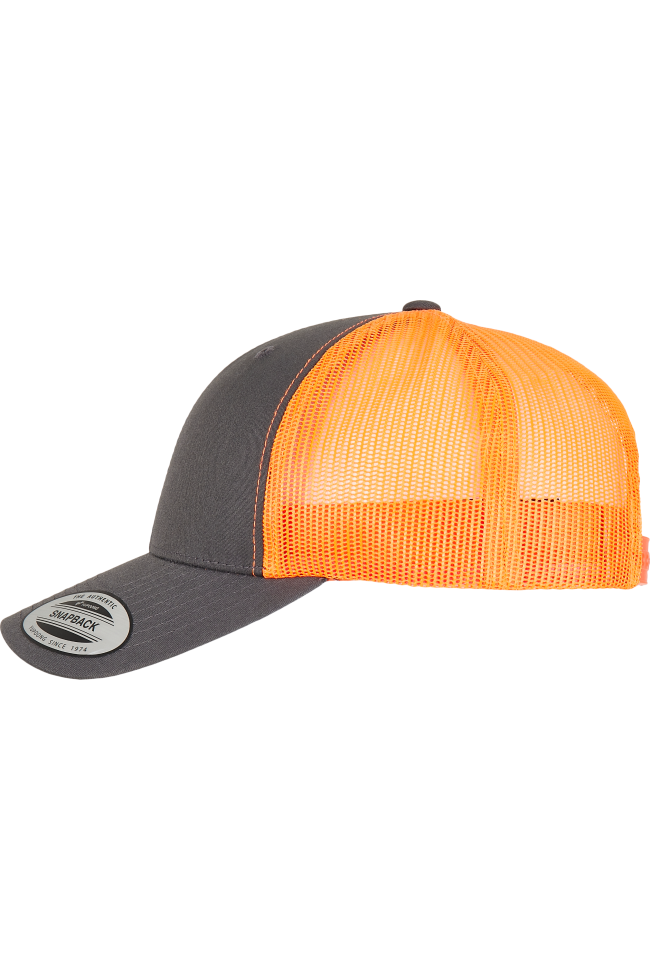 Casquette retro trucker bicolore personnalisable