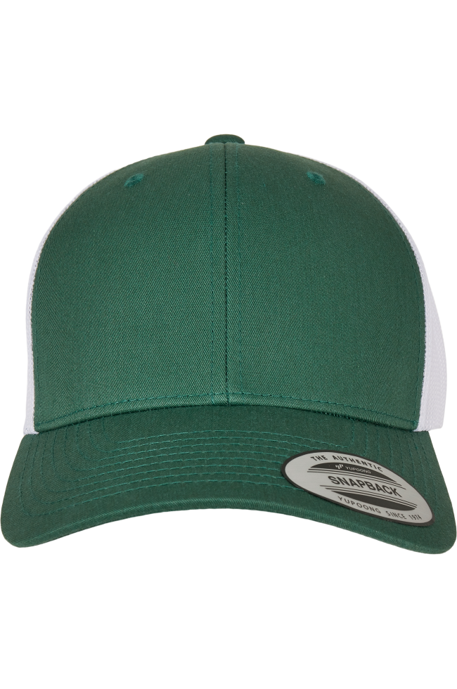 Casquette retro trucker bicolore personnalisable