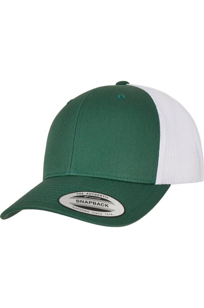 Casquette retro trucker bicolore personnalisable