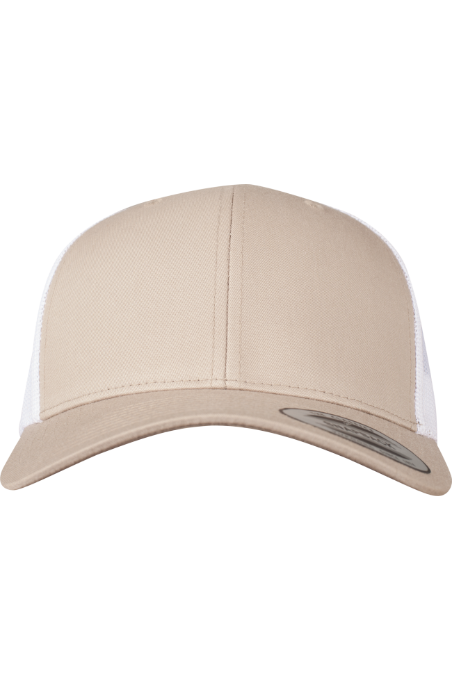 Casquette retro trucker bicolore personnalisable