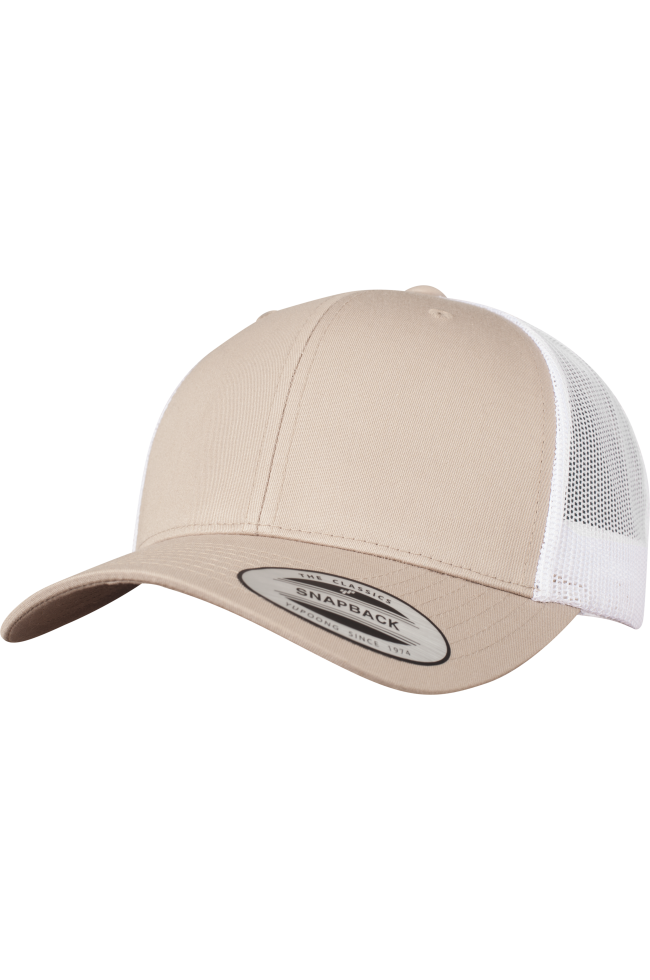 Casquette retro trucker bicolore personnalisable