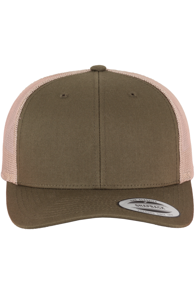 Casquette retro trucker bicolore personnalisable