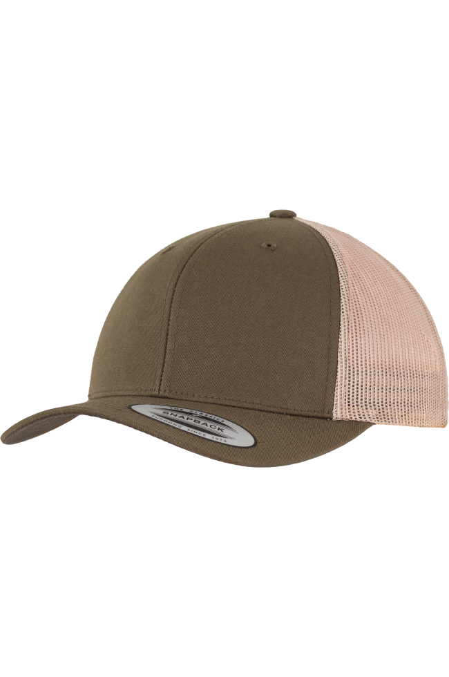 Casquette retro trucker bicolore personnalisable